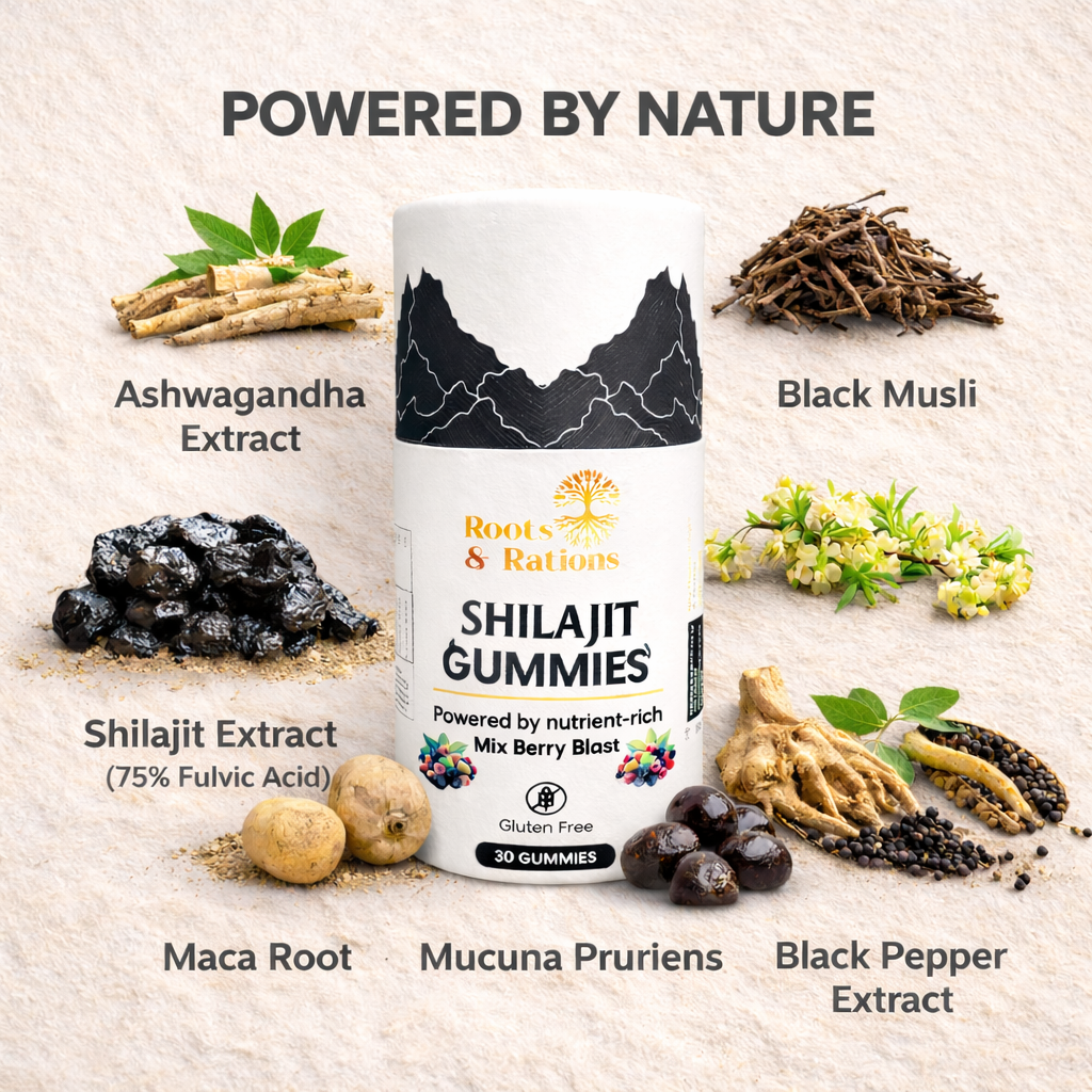 Shilajit Gummies | 75% Fulvic Acid | Botanical Blend